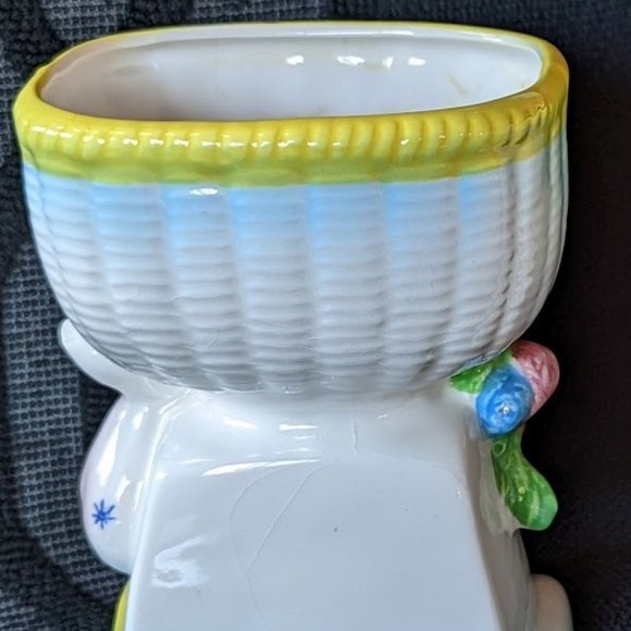 15% OFF Vintage Baby Scales Ceramic Vase/Planter #1  c 1960s - Picture 2 of 8